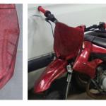 Moto imitation marbre vernis candy bordeaux